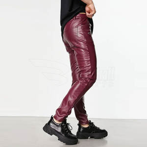 Pantalones de Lona y Cuero Casuales Ligeros Hechos a Medida para Hombre con Logotipo Personalizado, Cintura Media, Diseño Único, Precio al por Mayor - Product Image 5