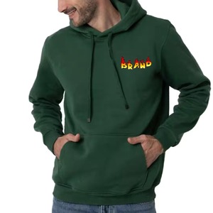Custom Logo 400gsm Heavy <b>Weight</b> Streetwear Men's <b>Blank</b> Hoodies 100% Cotton Pullover French Terry Hoodie - Product Image 5