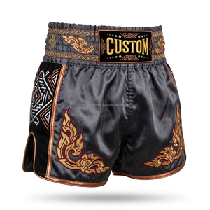 Pantalones Cortos Deportivos de Poliéster/Algodón Transpirables de Secado Rápido con Logotipo Frontal, Estilo Nuevo, para Fitness, MMA, Jiu-Jitsu, Muay Thai, Boxeo, Casual - Product Image 4