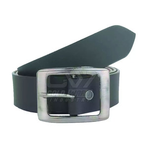 Cinturón de cuero de alta resistencia Color personalizado Cinturón de cuero de vaca de cuero genuino de alta calidad Cinturón de cuero con estampado de logotipo personalizado - Product Image 1