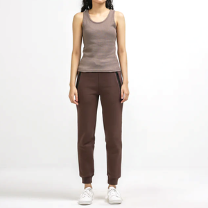 Verano Sexy espalda descubierta camiseta sin mangas mujer chaleco sin mangas calidad de punto camisetas sin mangas mujeres Casual Color sólido fitness chaleco - Product Image 1