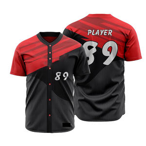 Unique Design Full Printed Sublimated Button Closure T-Shirts & <b>Ankle</b> Length Pants Baseball Sports Uniform Sets For Adults - Product Image 5