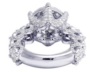 Bague cloutée en diamant classique en argent sterling 925 Design élégant et intemporel pour femme Bague parfaite pour un usage quotidien - Product Image 5