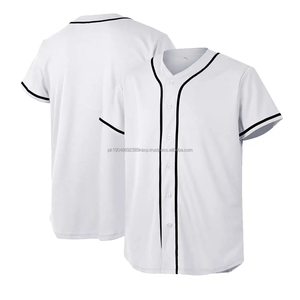 Vente en gros logo personnalisé maillot de baseball et de softball t-shirt de sport à manches courtes pour hommes et femmes uniformes de broderie motif uni - Product Image 6