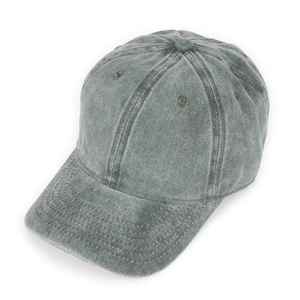 Chapeau de papa Gorras 6 panneaux réglable en coton denim délavé personnalisé profil bas non structuré vieilli Vintage Sport Baseball - Product Image 2