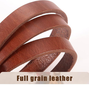 Arnés extra pesado Riendas divididas 5/8 "x 7 'Riendas de cuero flexibles de calidad premium Marrón ponderado Roto en sensación Acabado de aceite pesado - Product Image 2