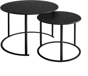 Table basse centrale en bois massif pour le salon avec cadre en métal - Product Image 6