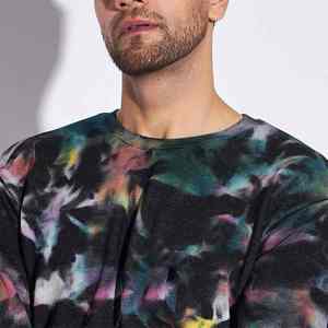 Imprimé personnalisé hommes survêtement 100% coton coupe confortable respirant séchage rapide haute qualité ensemble pour adultes cravate teinture survêtements - Product Image 2