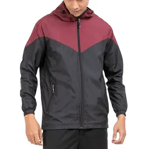 Windbreaker Double Zip Waterproof Windbreaker Jacket For Men 100% oem service Men's Jackets new trend's with mix color 2023