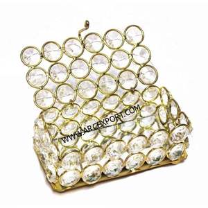 Boîte de mariage ronde en cristal miniature, décoration élégante et fantaisie, grande boîte de mariage moderne et unique à prix abordable en provenance d'Inde - Product Image 4