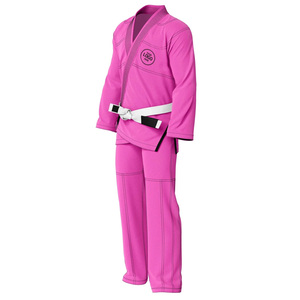 Kimono de Jiu-Jitsu Rose Audacieux Personnalisable pour Femmes et Hommes - 100% Coton Léger Haute Résistance pour Sparring Intense - Product Image 6