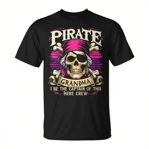 T-Shirt Divertente da Nonna Capitano Pirata - Design Promozionale - Product Image 2
