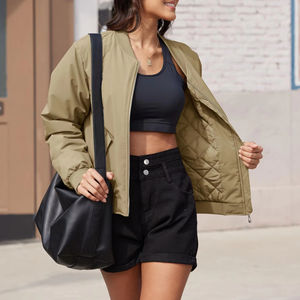 Button Closer Front Pockets Style Bomber <b>Jacket</b> Solid Style Breathable <b>Jacket</b> Woman <b>Jacket</b> Outdoor <b>Waterproof</b> Hunting Out Wear - Product Image 3