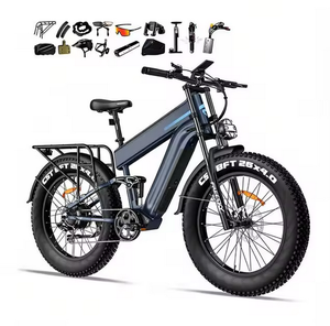 Vélo électrique à double batterie avec cadre en aluminium pour adultes, 12V 70Ah, autonomie de 160 miles, E-Bike tout-terrain, moteur 3000W, 40MPH+, pneus larges de 24 pouces - Product Image 1