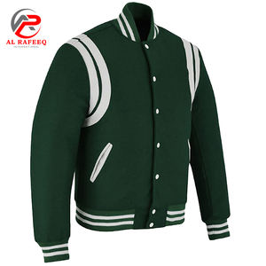 Chaqueta universitaria de moda de manga larga para hombre, ropa informal, MOQ bajo, superventas, chaqueta universitaria de béisbol para hombre - Product Image 5