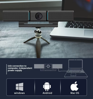 Caméra de visioconférence tout-en-un 4K grand angle 90° avec suivi IA, microphone et haut-parleur USB – Vente directe usine pour salles de réunion