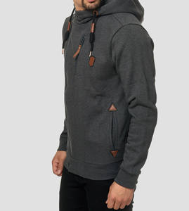 New style side zip up Wholesale Unisex Custom Hoodie Luxury Heavyweight High Quality <b>Plain</b> <b>Hoodies</b> - Product Image 3
