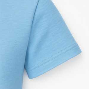 Venta al por mayor de camisetas de los hombres de alta calidad Casual de punto transpirable ecológico de color sólido de media manga de secado rápido Regular Fit 180g - Product Image 3