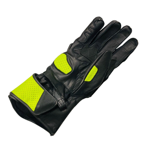 Brand New Men's Armoured Racing Gloves for Auto/Track/Motorcycle Racing Breathable Yellow/Black Leather Riding Wear Printed - Product Image 6