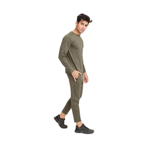 Survêtement homme personnalisé respirant en coton de qualité supérieure Ensemble pull-over deux pièces col rond Grande taille vente en gros - Product Image 3