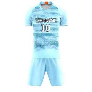 Uniforme de Fútbol de Diseño Personalizado de la Mejor Calidad, 100% Poliéster, Transpirable, de Secado Rápido, Cuello Redondo, Manga Corta, Ligero para Todas las Temporadas - Product Image 4