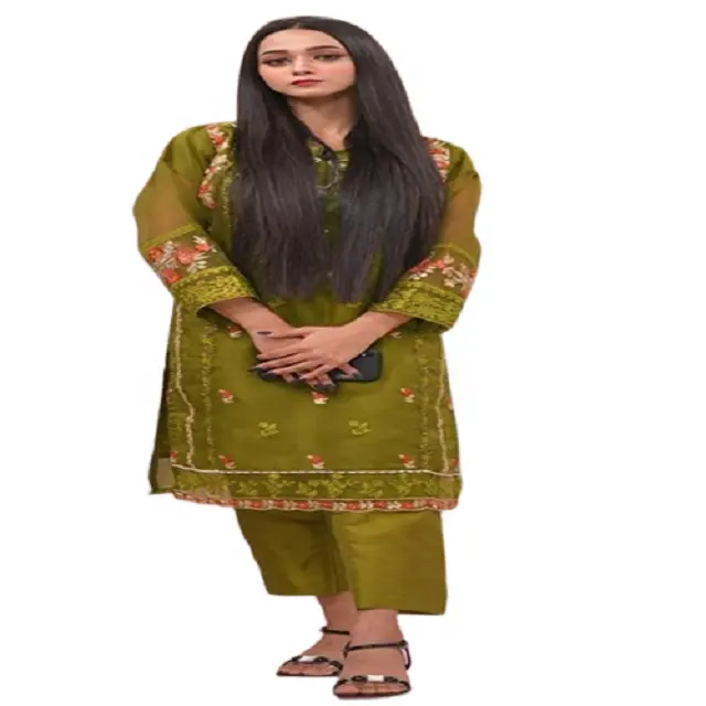 Трендовый пакистанский костюм для девушек, пакистанский готовый костюм