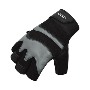 Mujeres Hombres Gimnasio Fitness Body Building Entrenamiento Medio dedo Logotipo personalizado Guantes de gimnasio para la venta - Product Image 2