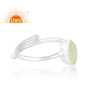 แหวนพลอยโอปอลจากเอธิโอเปียนธรรมชาติทำจากเงินสเตอร์ลิง925เหมาะสำหรับเป็นของขวัญสำหรับผู้หญิง - Product Image 4