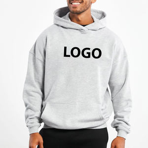 Sweat-shirt pour homme surdimensionné de haute qualité, streetwear, 370 grammes, 100% coton, logo personnalisé, poids lourd - Product Image 3