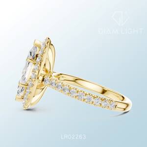 Charming marquise cluster ring made to order IGI certified handcrafted design perfect for buyer seeking top quality fine jewelry - Product Image 2