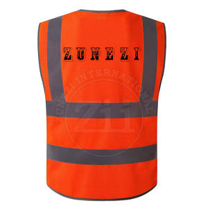 Chaleco de Seguridad Reflectante de Alta Visibilidad con Cuello en V, para Uso en Exteriores, Tallas Grandes, MOQ Bajo, ANSI Clase 1, Impermeable, con Luz LED Intermitente, Logotipo OEM - Product Image 2