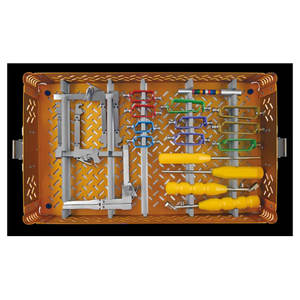 ชุดเครื่องมือผ่าตัดกระดูกและข้อคุณภาพสูง ชุดระบบดึงกระดูกสันหลังแบบใช้มือ ทำจากสแตนเลส คุณภาพพรีเมียม - Product Image 1