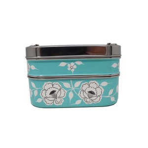 กล่องข้าวกลางวันแบบวางซ้อนกันได้หลากสีพิมพ์ลายสีแดงกล่องของขวัญกล่องอาหารกลางวันที่ดีที่สุด - Product Image 1