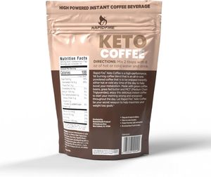 Rapidfire Ketogenic High Performance <b>Instant</b> <b>Coffee</b> Mix 15 Servings, brown, 7.93 ounce - Product Image 5