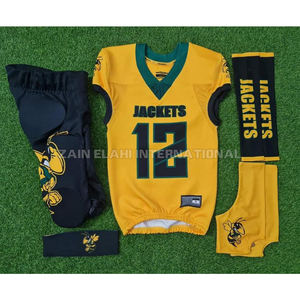 Uniforme de football américain pour hommes de haute qualité, personnalisé, dernier style, vêtements d'équipe unisexe, short imprimé, techniques pour le sport - Product Image 5