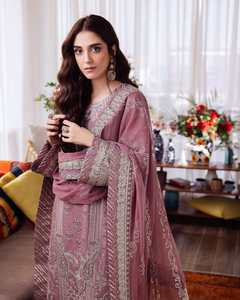 Vestido Formal de Trabajo para Mujer, Moderno, Excelente Calidad, Último Modelo 2025-2026, Salwar Kameez de Algodón para Fiesta 01189 - Product Image 2