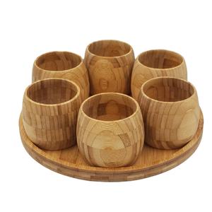 Taza de bambú de Material ecológico, vaso de bebida personalizado de alta calidad, hecho en el logotipo grabado de Vietnam, a petición, 100% - Product Image 1