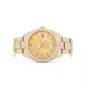 Moissanite <b>Watch</b> <b>for</b> Men Fully Iced Out Diamond Style Stainless Steel Wrist <b>watch</b> Ideal <b>for</b> Gifting and Celebrations - Product Image 3