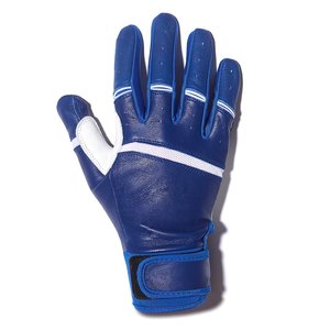 Dernière conception de gants d'entraînement de jeu de baseball personnalisés en cuir vert blanc à manchette courte Gants de frappe de baseball - Product Image 3