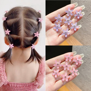 Mini pinces à cheveux à fleurs de trèfle avec de jolies barrettes de cheveux en strass, épingles à cheveux pratiques faciles <span class=keywords><strong>pour</strong></span> les coiffures de tresses - Product Image 2