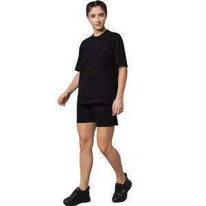 Trendy <b>White</b> Twin Set <b>for</b> <b>Women</b> Oversized Printed T-Shirt and <b>Shorts</b> Co-Ord Lightweight Summer Sportswear Perfect <b>for</b> Wholesale - Product Image 4