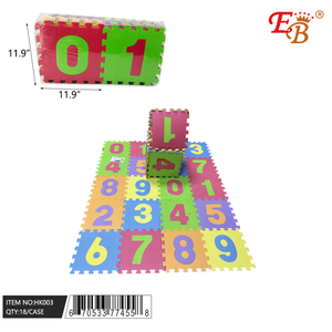 10 pièces de tapis de sol en EVA numérotés en PVC de 2 cm d'épaisseur, 18 pièces/carton, jouet éducatif sportif souple pour bébé, gymnase pour ramper, exercices, jeux - Product Image 1