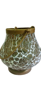 Juego de soporte de vela de fiesta de vidrio de mosaico de vela redonda estilo Phero para decoración de hogar y jardín de proveedor indio - Product Image 2