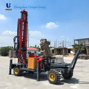 Machine de forage de puits d'eau de moteur diesel de roue de 400m plate-forme de forage de mine prix usine - Product Image 4