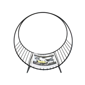 Elegante Estante para Libros, Organizador de Periódicos de Alambre Metálico, Color Negro, Suministros para el Hogar, Organizador de Revistas - Product Image 6