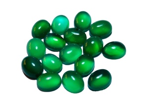 Đá quý Vivaaz Gems 3x4mm, cấp <span class=keywords><strong>AAA</strong></span>+, Chalcedony xanh tự nhiên, mặt cabochon oval, chứng nhận IGI, xử lý nhiệt, đã được hiệu chỉnh kích thước - Product Image 3
