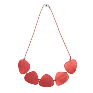 Hermoso Collar Largo de Cuentas de Resina Multicolores Vintage, Hecho a Mano por Faizacraft para Mujeres y Niñas, Empaquetado en Caja, de la India - Product Image 4