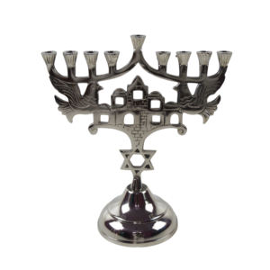 Prix de gros, Menorah décorative en métal doré, accessoires romantiques pour dîner aux chandelles, bougeoir moderne, décoration de table - Product Image 1