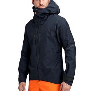 Veste coupe-vent streetwear personnalisée, légère, imperméable, col montant, en polyester, décontractée, sportive, à capuche, pour homme, hiver - Product Image 6