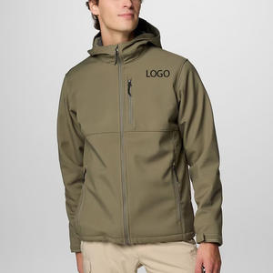 Veste matelassée pour homme à manches longues avec capuche amovible, coque en nylon, isolée, chaude, légère, style à capuche, idéale pour le temps froid - Product Image 1